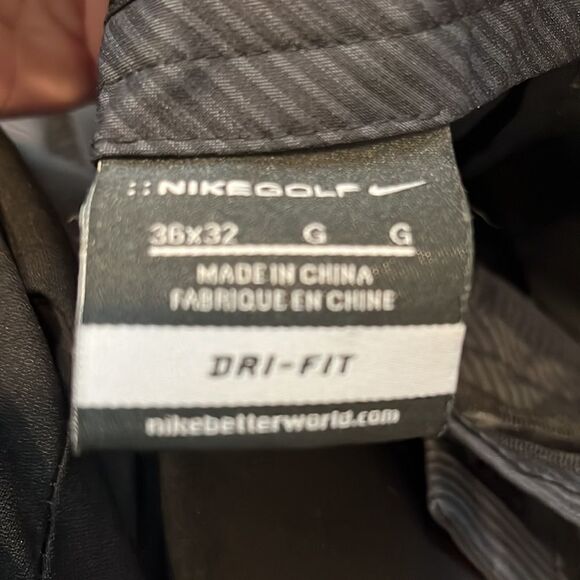 Nike Golf Dri Fit Pants Gray Striped Men's Size 36 x 32 - Picture 8 of 8
